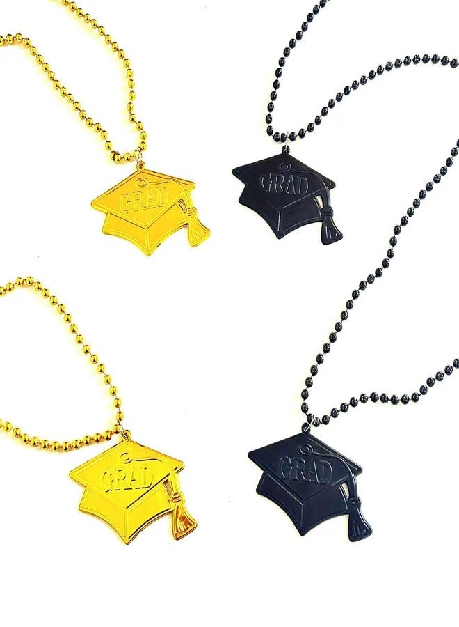 GZYSSL 30 Pcs Graduation Cap Gold Black Party Pendant Beads Necklace Graduation Cap Shape Beads Necklaces Party Favor Gifts Supplies - Image 5